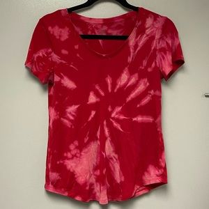 BOGO FREE; Red tie dye tee